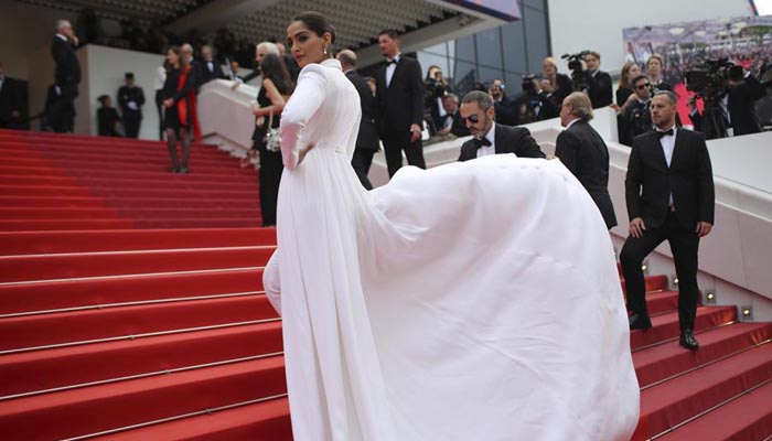 Sonam Kapoor dons white tuxedo dress like a boss at Cannes | See pics