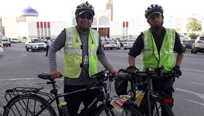 Two Indian men reach UAE on cycles pedalling 3,800-kilometer