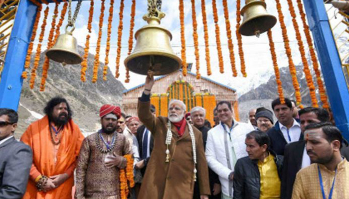 PM Narendra Modi offers prayers at Himalayan shrine of Kedarnath