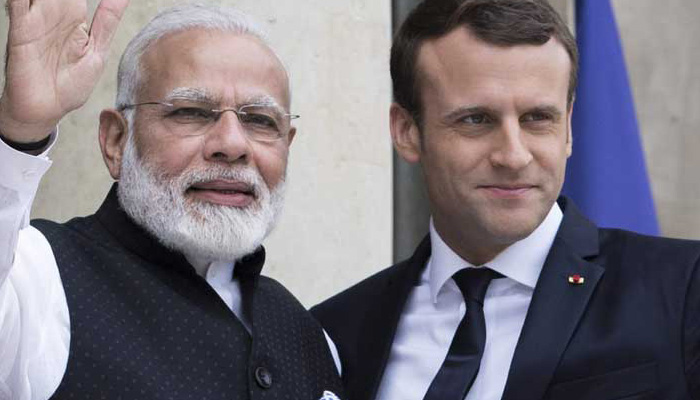 French President congratulates Modi; pledges to work together on security