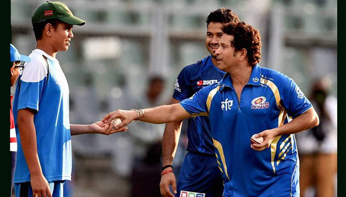 Sachin passes dads message of not taking short-cuts to son