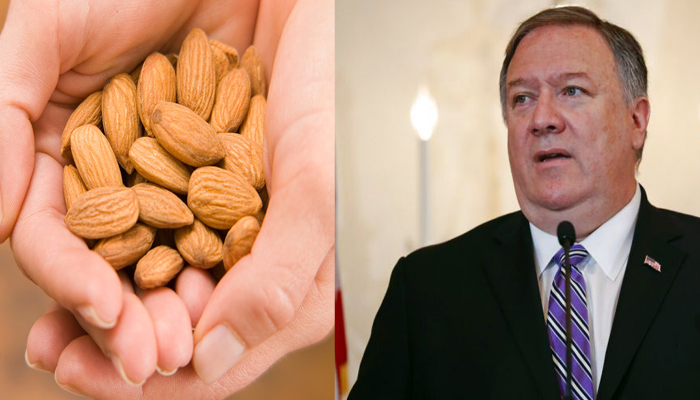 Pompeo urged to raise almond tariff issue with PM Modi next week