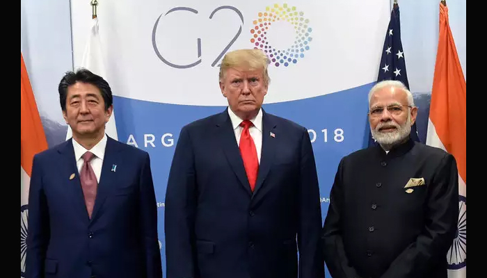 Modi, Trump, Abe hold trilateral meeting; discuss Indo-Pacific, connectivity