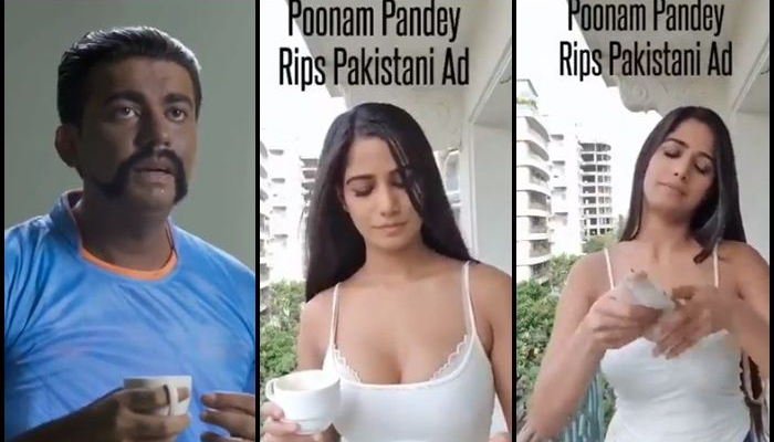 Poonam Pandey reacts to Pakistani ad by posting this hot video!!