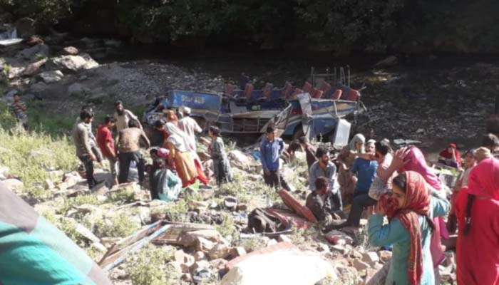 Over 40 injured as bus falls into gorge in Udhampur