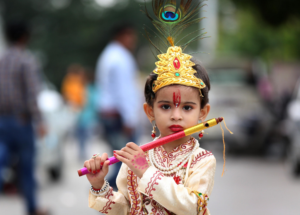 See how cute kids look when dressed as lord Krishna on Janmashtami