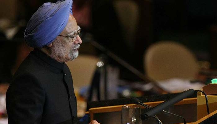 Former Prime Minister Manmohan Singh takes oath as RS member
