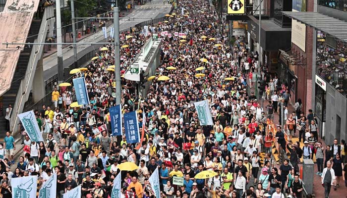 Hong Kong students, workers strike as commutes disrupted