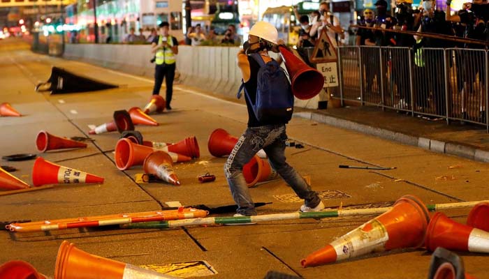 China warns Hong Kong protesters against playing with fire