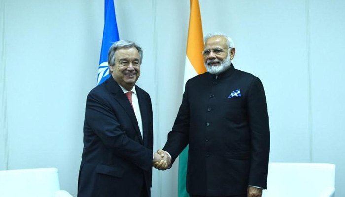 PM Modi holds fruitful discussions with UN chief Antonio Guterres