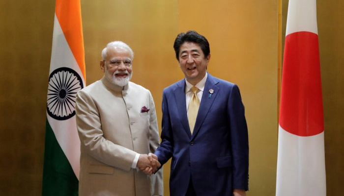 PM Narendra Modi meets Japanese PM Shinzo Abe in Russia