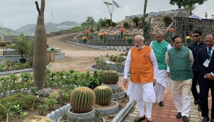 Birthday boy Modi visits Statue of Unity in home state
