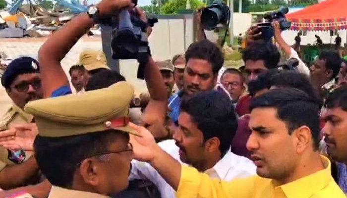 Chandrababu Naidu, son put under house arrest ahead of protest in AP