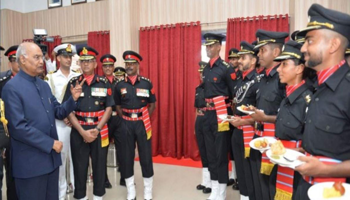 Prez awards Presidents Colours to Corps of Army Air Defence