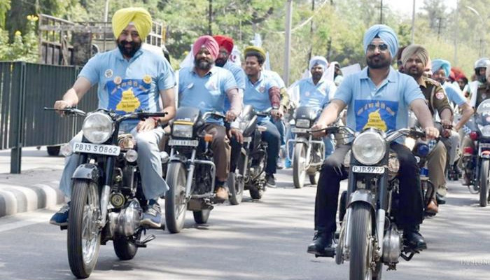 Bike rally to mark 550th birth anniversary of Sikhism founder