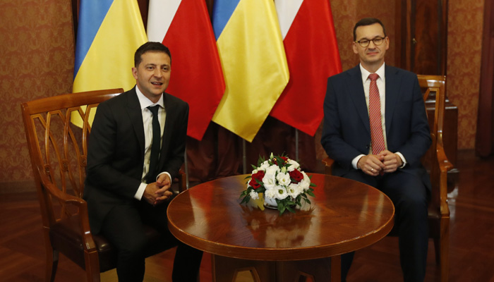 Presidents of Ukraine, Poland want continued sanctions on Russia