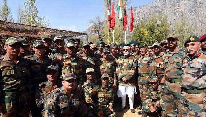 PM reaches Rajouri to celebrate Diwali with troops on LoC in J-K