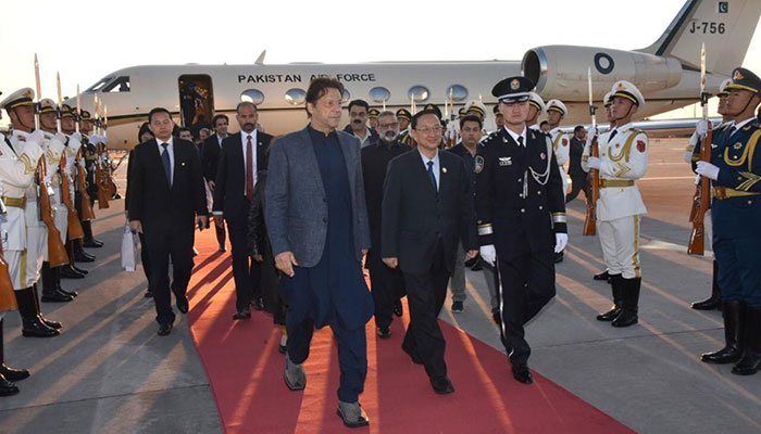 Imran Khan arrives in China, to meet Prez Xi Jinping