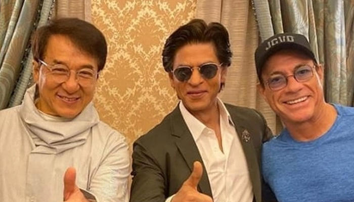 SRK meets his heroes Jackie Chan and Jean-Claude Van Damme