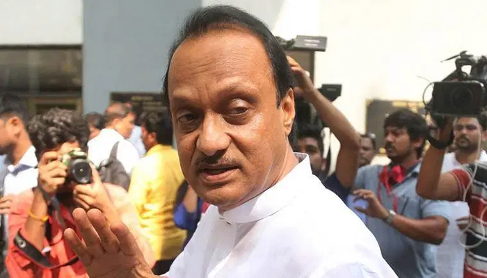 Ajit Pawar returns home, meets supporters