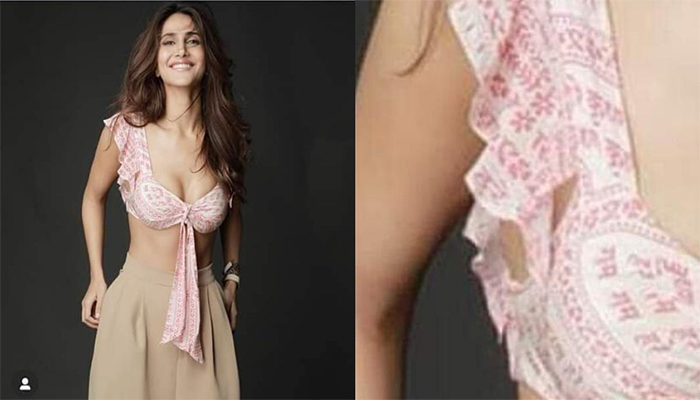 Vaani Kapoor receives flak from netizens for wearing a bikini top with ‘Hare Ram’ printed on it