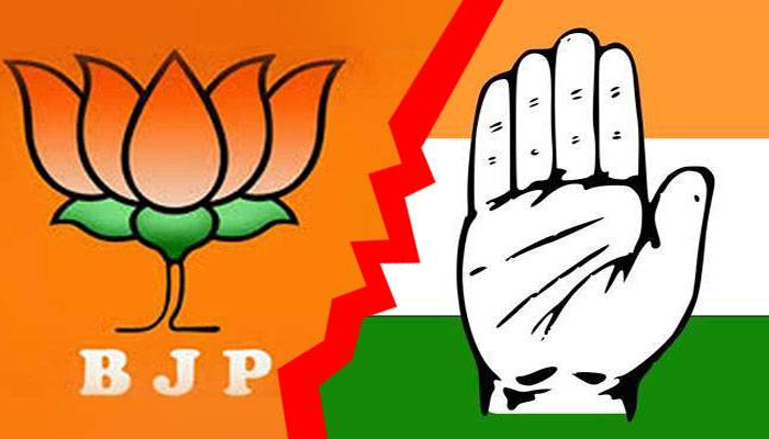BJP attacks Congress for its members unruly behaviour