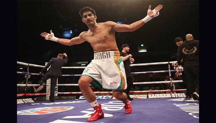 No stopping Vijender, claims 12th successive professional win