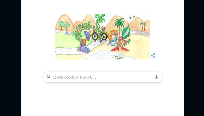 Google doodle celebrates Children’s Day with the theme save trees