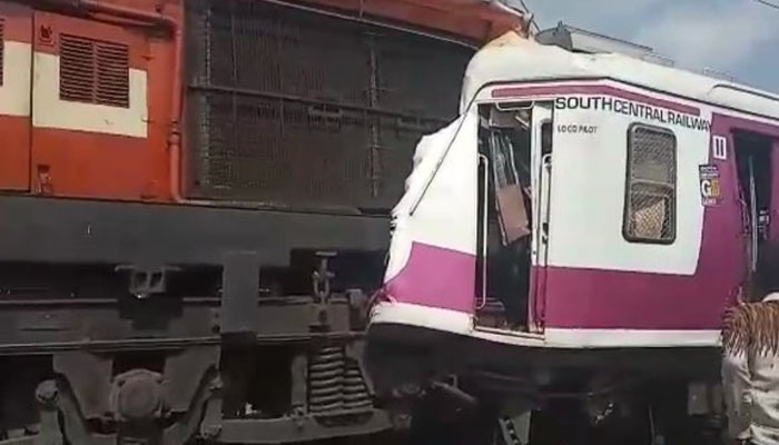 30 injured as trains collide in Telangana | Check Video