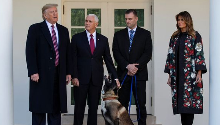 Dog that helped kill Al Baghdadi visits WH; meets Trump