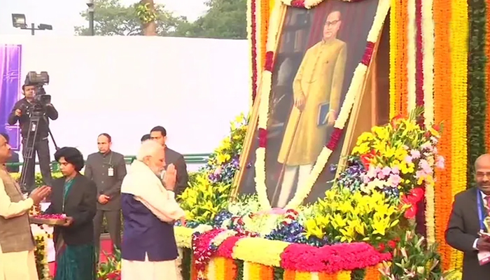 PM Modi pays tributes to Ambedkar on his 63rd death anniversary