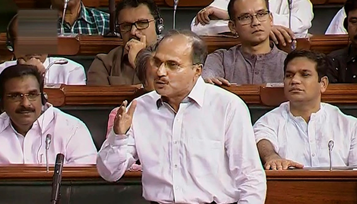 Verbal duel in LS over Adhirs comments on Modi, Shah