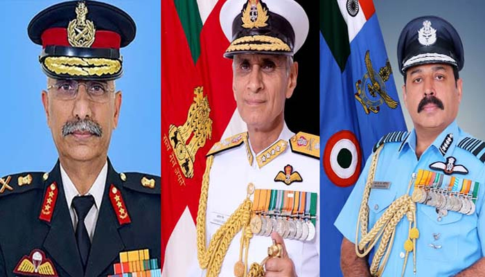 Rare coincidence! Three friends to take charge of three armies of India!