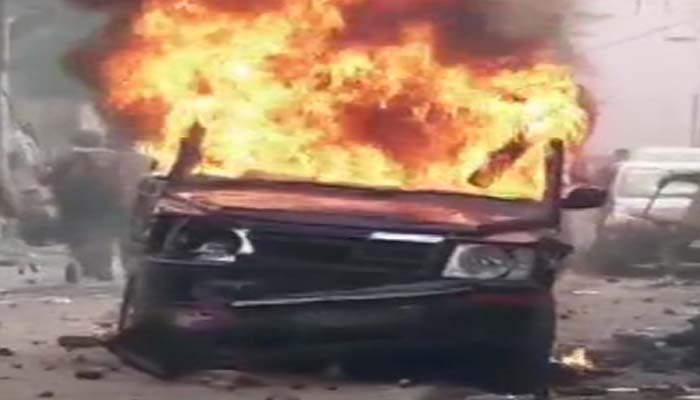Nearly 14 cars gutted in a massive fire in Vivek Vihar