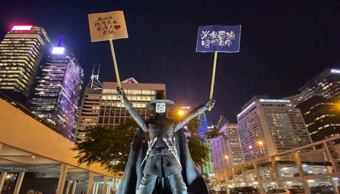 Hong Kong protests cross half-year mark with rally