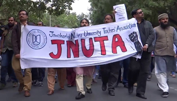 JNU teachers association launches hunger strike over hostel fee hike
