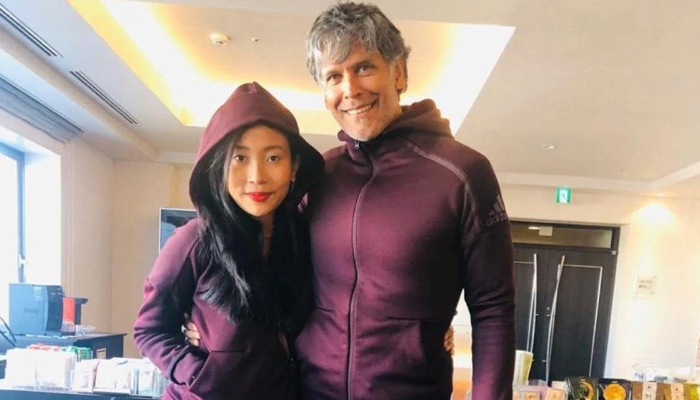 Twinning goals! Milind and Ankita wear same jacket for the last run of 2019