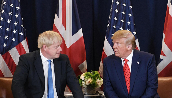 Trump says to meet Britains Johnson during NATO talks