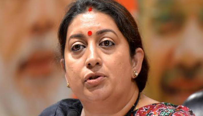 Smriti Irani says Congress spread misinformation as part of its political strategy