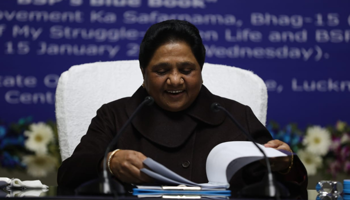 Mayawati unveils 2 books on her 64th birthday