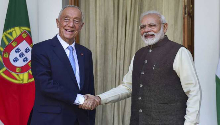 PM Modi holds talks with Portuguese President Marcelo Sousa