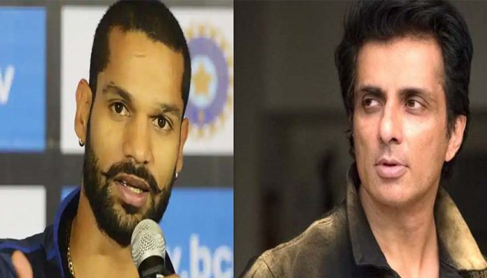 Shikhar Dhawan salutes Sonu Sood for helping migrant workers