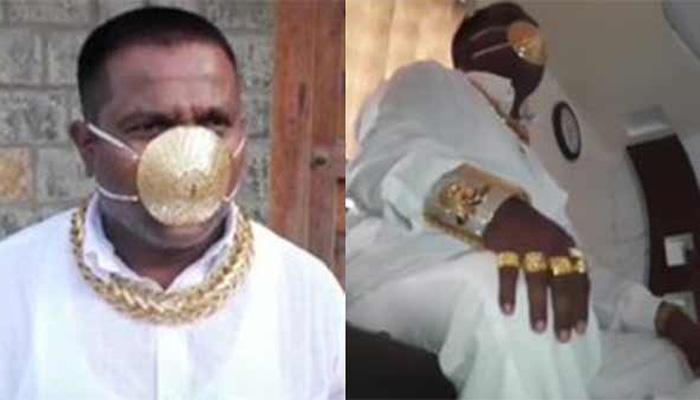 Meet Maharashtra man with the Corona Golden Mask