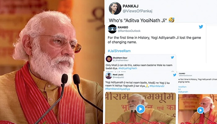 #AdityaYoginath Trends On Twitter; After Small Slip By PM Modi while Introducing CM Yogi