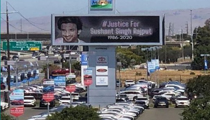 Sushants sister Shweta shares #JusticeforSSR Billboards from California
