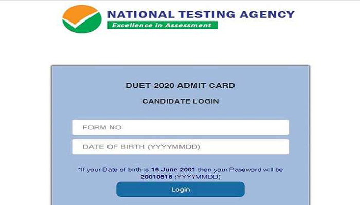 Entrance Exams: NTA Releases DUET 2020 Admit Card,  Download Now