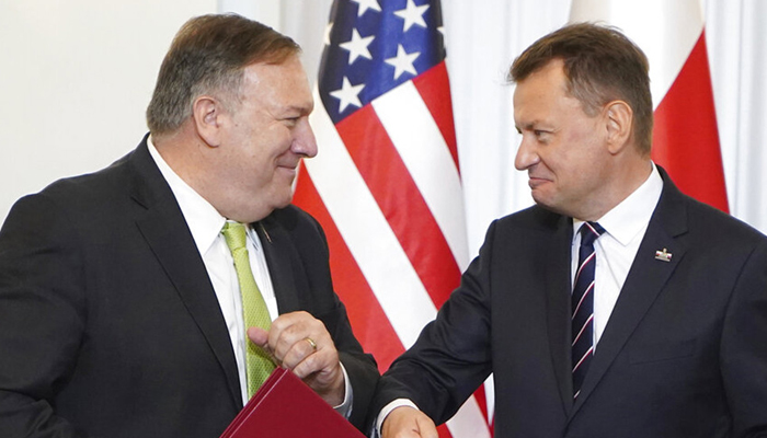 Pompeo inks deal for US troop move from Germany to Poland