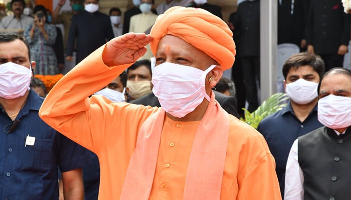 74th Independence Day: CM Adityanath Hoists the Flag at Vidhan Bhawan