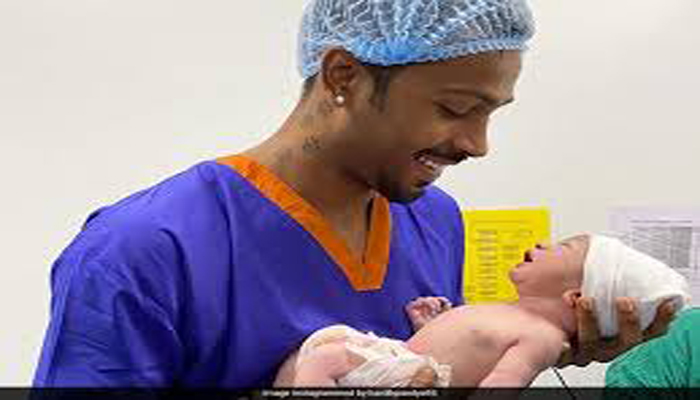 Hardik Pandya shares Cute Picture of Baby Boy, calls him ‘blessing from god’