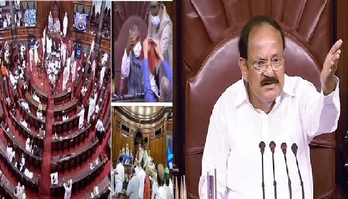 8 members of the House are suspended for a week: M Venkaiah Naidu